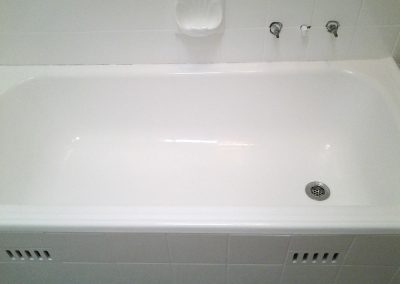 Bathroom resurfacing after shot